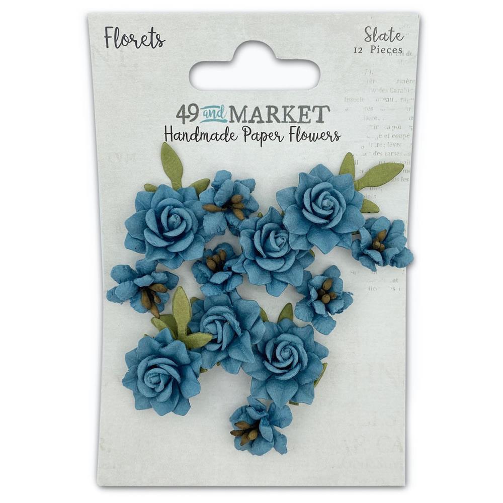 49 And Market Florets Paper Flowers - Slate