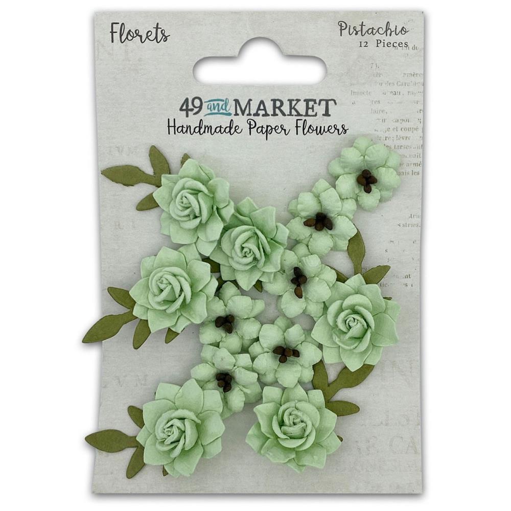 49 And Market Florets Paper Flowers - Pistachio