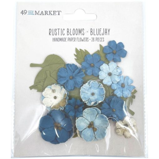 49 And Market Rustic Blooms Paper Flowers - Bluejay