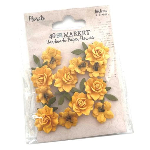 49 And Market Florets Paper Flowers - Canary