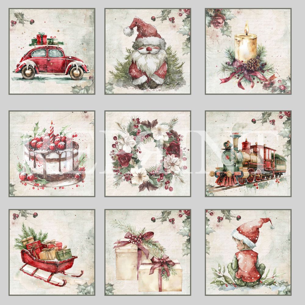 Reprint - 12 x12 - Xmas -  Tags