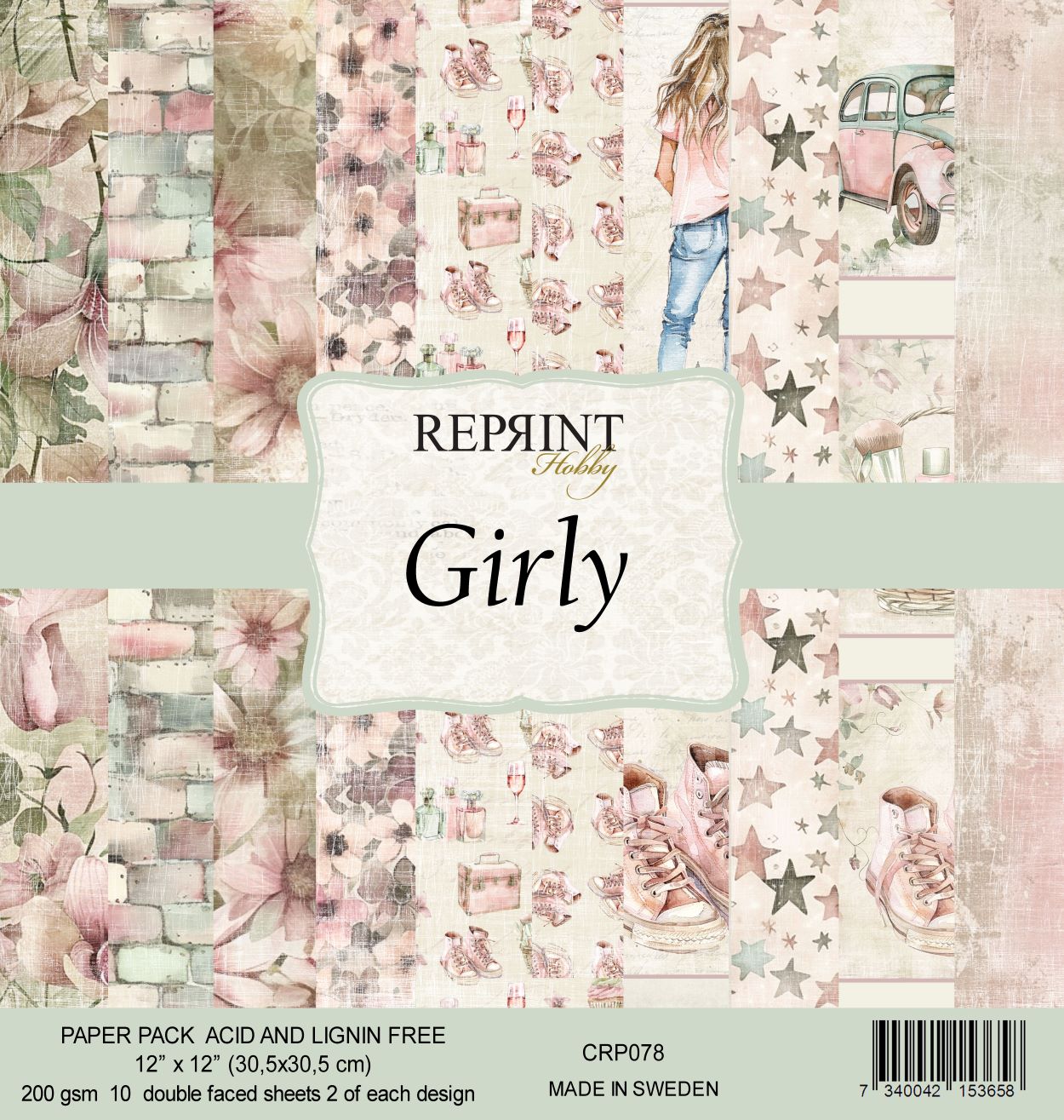 Reprint - Girly - Collection Pack - 12 x 12"