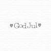 Gummiapan - God jul - umontert Stempel