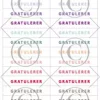 Papirdesign - Ord klistremerker - fargerik 2 - Gratulerer