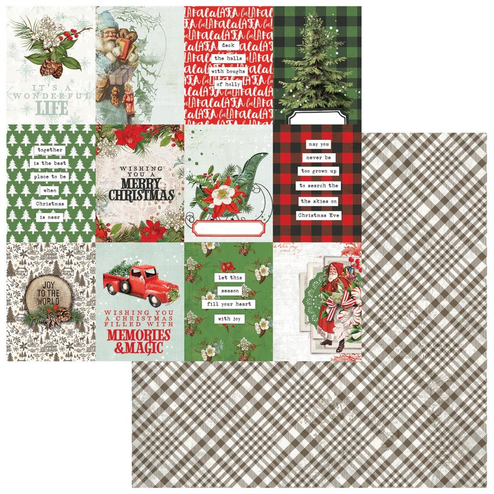 49 And Market - Evergreen Season Double-Sided Cardstock 12"X12" - Journal Cards