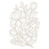 Spellbinders Glimmering Peonies Glimmer Hot Foil Plate