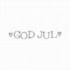 Gummiapan - God jul - umontert stempel