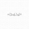 Gummiapan - God jul - umontert stempel