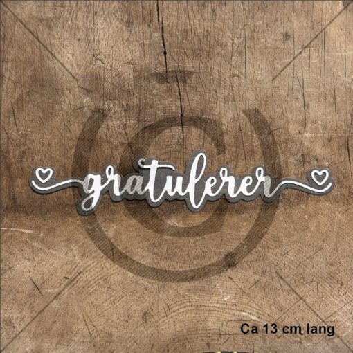 Papirdesign - Gratulerer 32