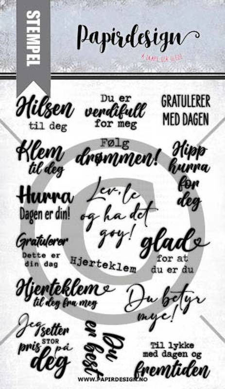 Papirdesign - Hjerteklem- stempel