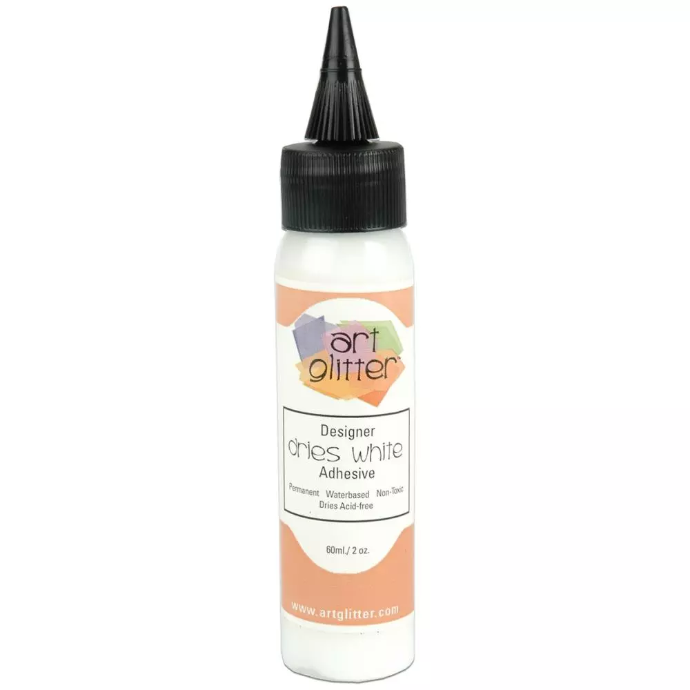 Art Institute Glitter Designer Dries White Adhesive 2oz