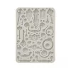 Stamperia - Golden Harmony Silicon Mould A5 Keys Handles and Locks