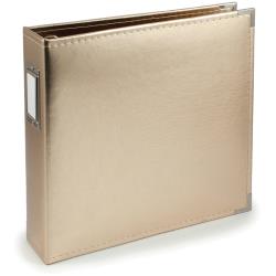 We R Classic Leather D-Ring Album 12"X12" - Gold