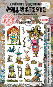 Aall & Create - #1238 - A6 STAMP SET - Haunted Spell