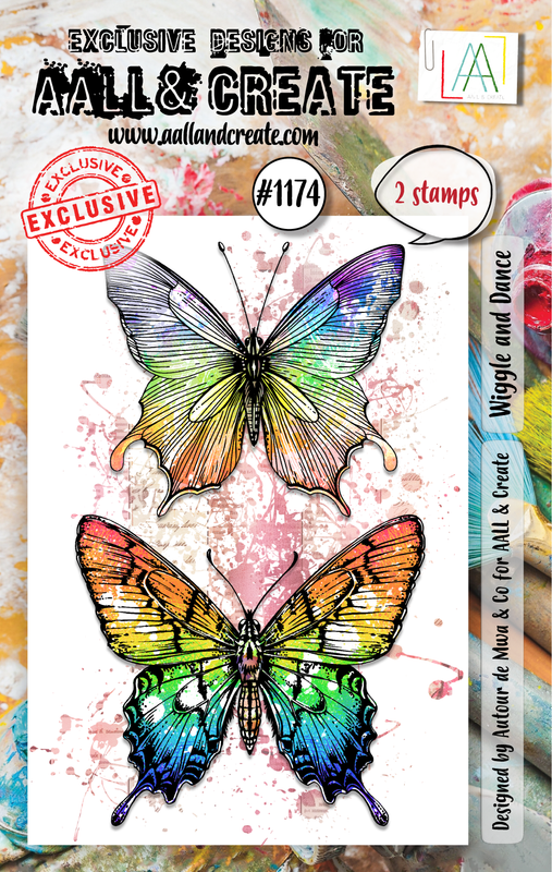 Aall & Create - #1174 - A6 STAMP SET - Wiggle & Dance