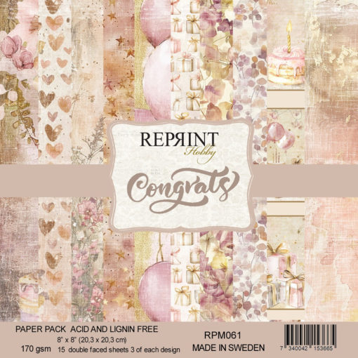 Reprint - Congrats - Collection Pack - 8 x 8"