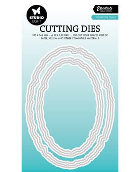 Studio Light - Cutting Die Torn Edge Ovals Essentials