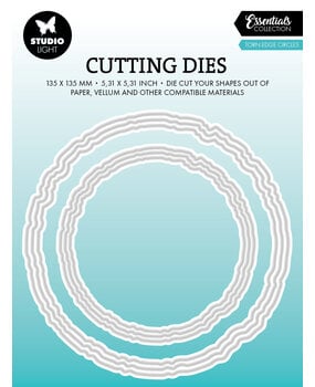 Studio Light - Cutting Die Torn Edge Circles Essentials