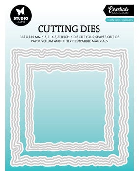 Studio Light - Cutting Die Torn Edge Square Essentials