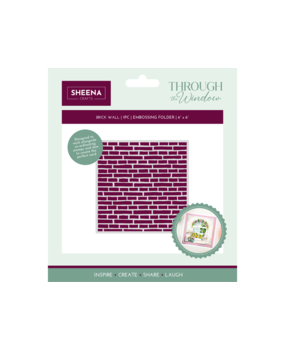 Through the Window 2D Embossing Folders Brick Wal