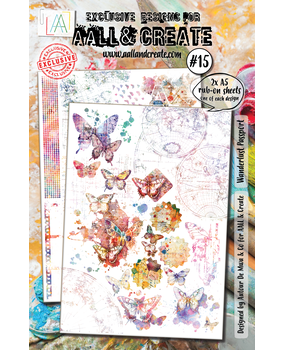 Aall & create - #15 Rub-Ons A5 Wanderlust Passport