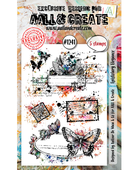 AAll&create - A6 STAMPS  - #1241 - Epistolary Elegance