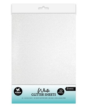 Studio Light - Glitter Sheets A5 White (10pcs)