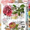 Aall& Create - #1251 - A6 Stamp Set - Rosey Daze