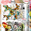 Aall& Create - #1252 - A6 Stamp Set - Tangerine Wings