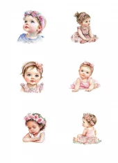 Reprint - Klippark - Baby Girl - A4