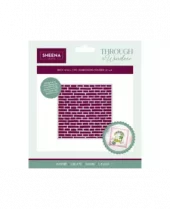 Through the Window 2D Embossing Folders Brick Wal