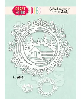 CRAFT & YOU DIE - Round Snowflakes Frame Dies