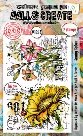 Aall& Create - #1250 - A6 Stamp Set - Sunny Splash