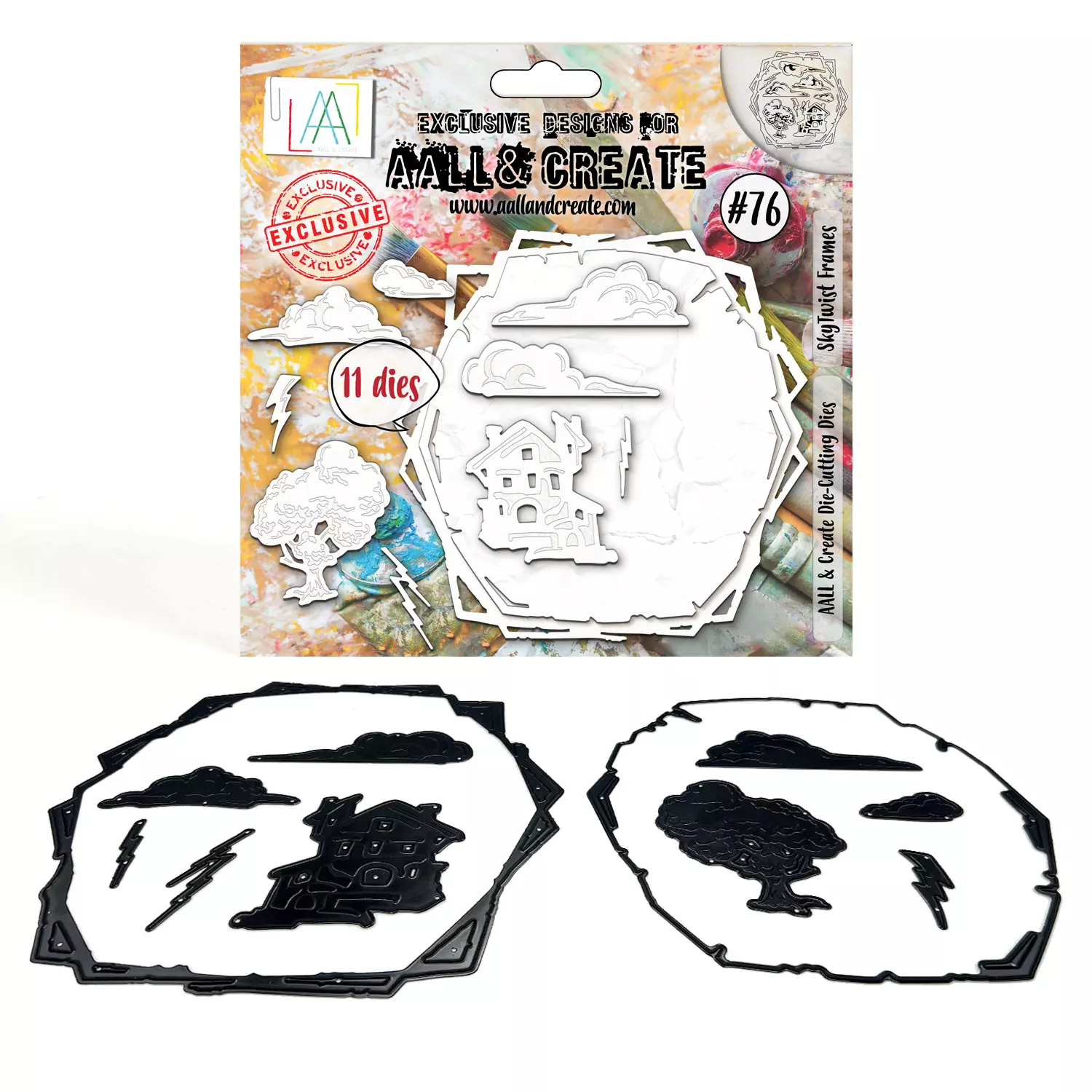 AAll&Create - #76 -Die-Cutting Die Set - SkyTwist Frames