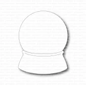 Gummiapan - 2 delt snøglobe