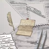 Gummiapan - Brev og fjærpenn- Dies