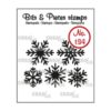 Crealies Bits & Pieces Stamps no.134 snowflakes