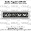 Crealies - Texto Negativo - God Bedring (DK12H)