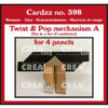 Crealies - Cardzz Dies No. 398 Twist & Pop Mechanism A (for 4 Panels) (CLCZ398)