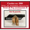 Crealies - Cardzz Dies No. 399 Twist & Pop Mechanism B (for 6 Panels) (CLCZ399)