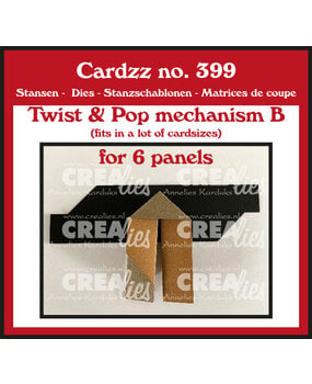 Crealies - Cardzz Dies No. 399 Twist & Pop Mechanism B (for 6 Panels) (CLCZ399)