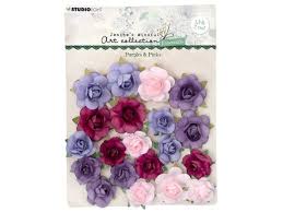 Studielight - Purples & pinks - paper flowers