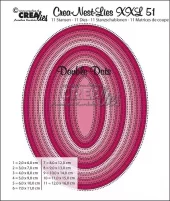 Crealies- Crea-Nest-Lies XXL Dies No. 51 Ovals with Double Dots