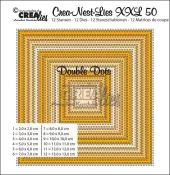 Crealies- Crea-Nest-Lies XXL Dies No. 50 Squares with Double Dots