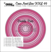 Crealies- Crea-Nest-Lies XXL Dies No. 49 Circles with Double Dots