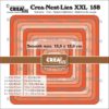 Crealies - Crea-Nest-Lies XXL dies no. 158, Squares with rounded corners, smooth