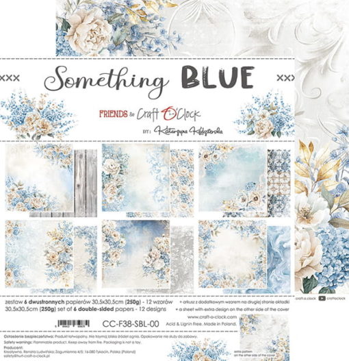 Craft O'Clock - Something Blue 12x12 Inch Paper Set