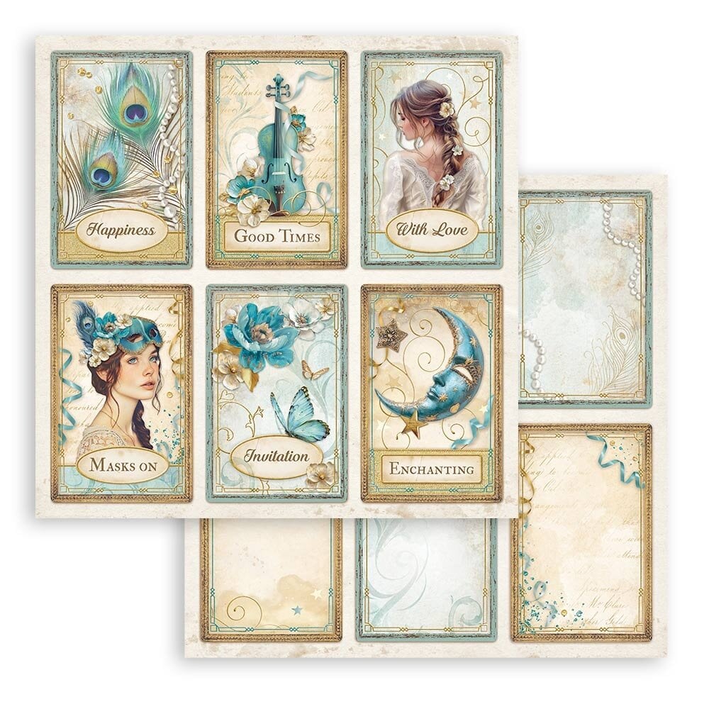 Stamperia - Masquerade 12x12 Inc - Cards