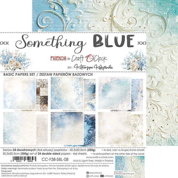 Craft O'Clock - Something blue - Basic Paper Pad - 8x8"