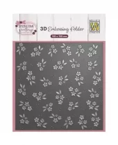 Nellie Snellen - 3D Embossing - spring flower